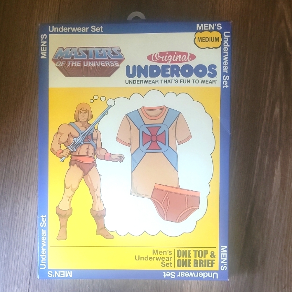 Men's Underwear Set - Blue and Orange